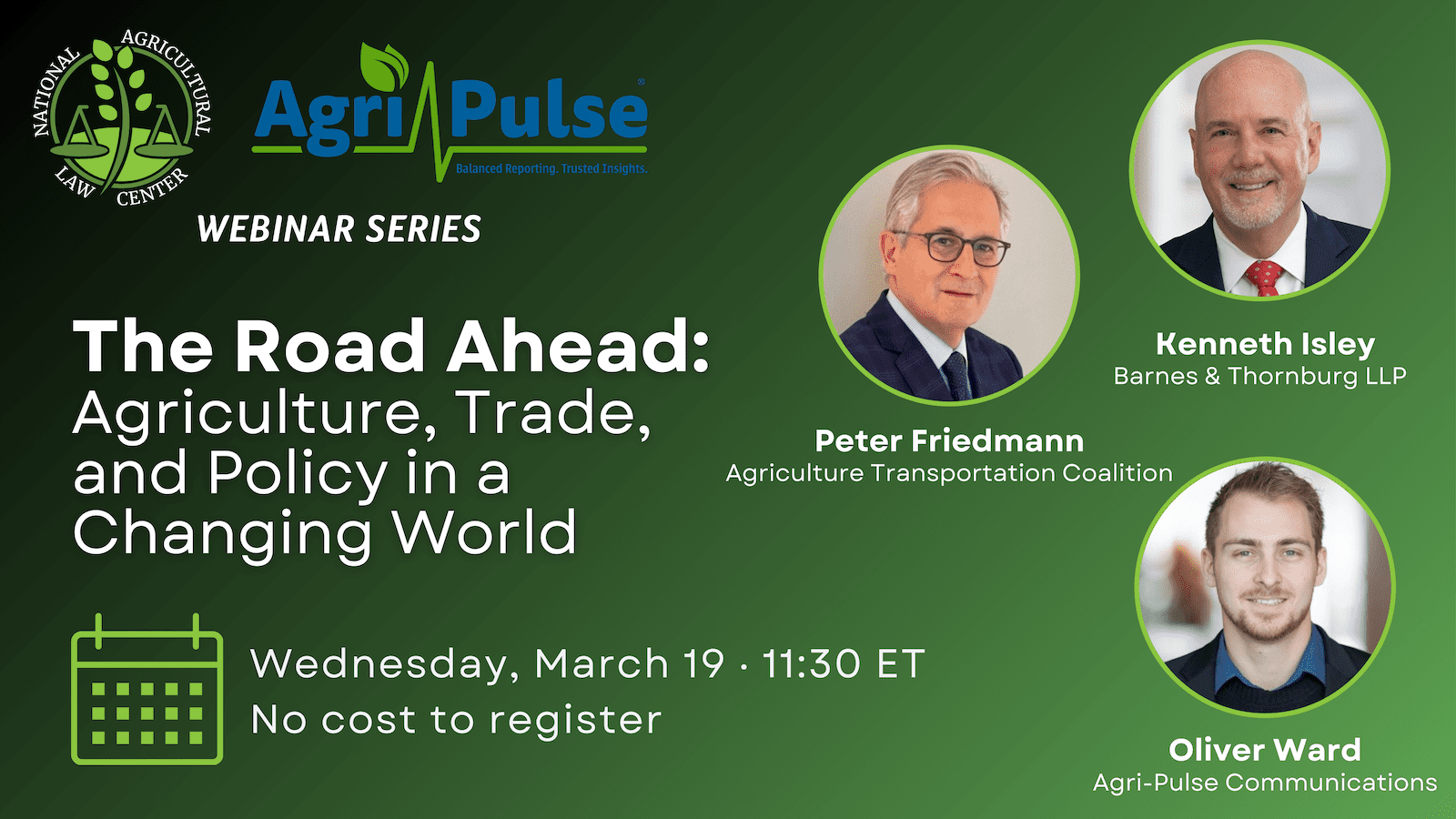 NALC news release: March webinar from NALC, Agri-Pulse will highlight the state of ag trade and policy