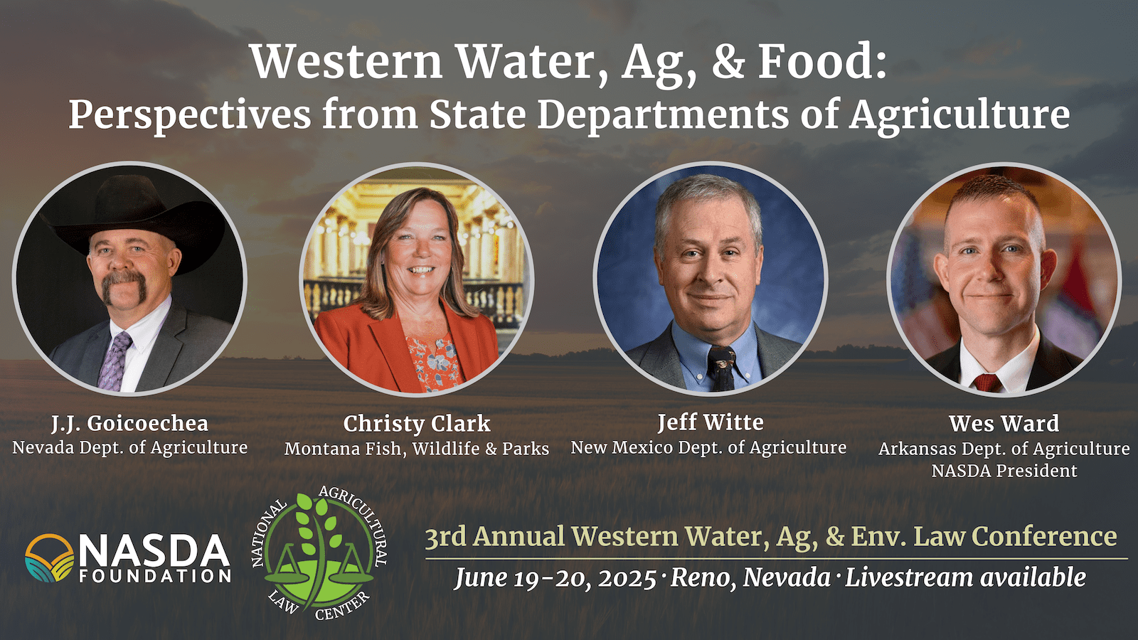 NALC news release: State ag department leaders to share insights at third annual Western conference